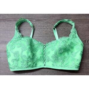 Victoria's Secret Dream Angels Boho Floral Embroidery Unlined Bra Size S-DD